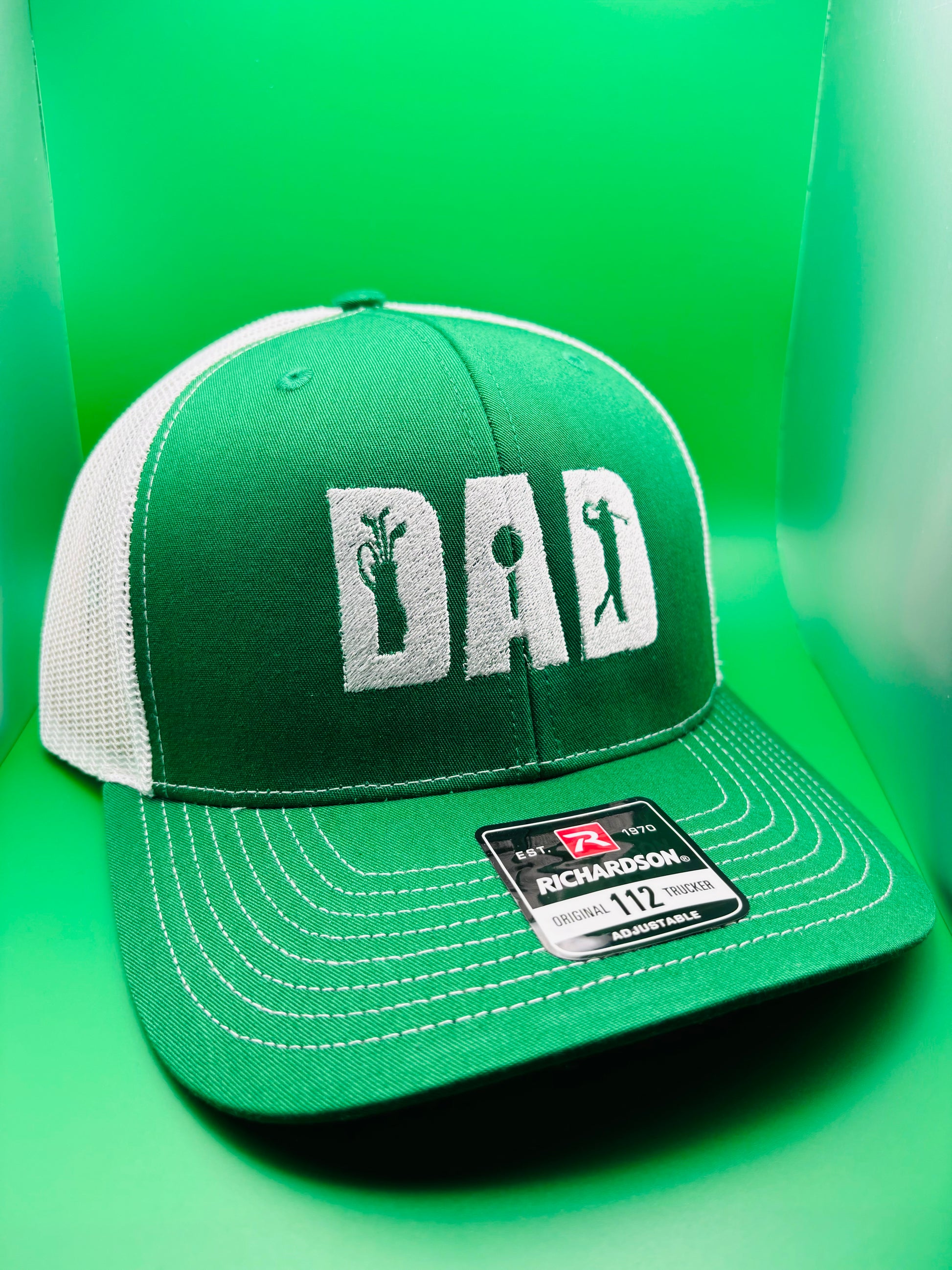 ‘Golf Dad’ Embroidered SnapBack Trucker Hat - Ryze North 