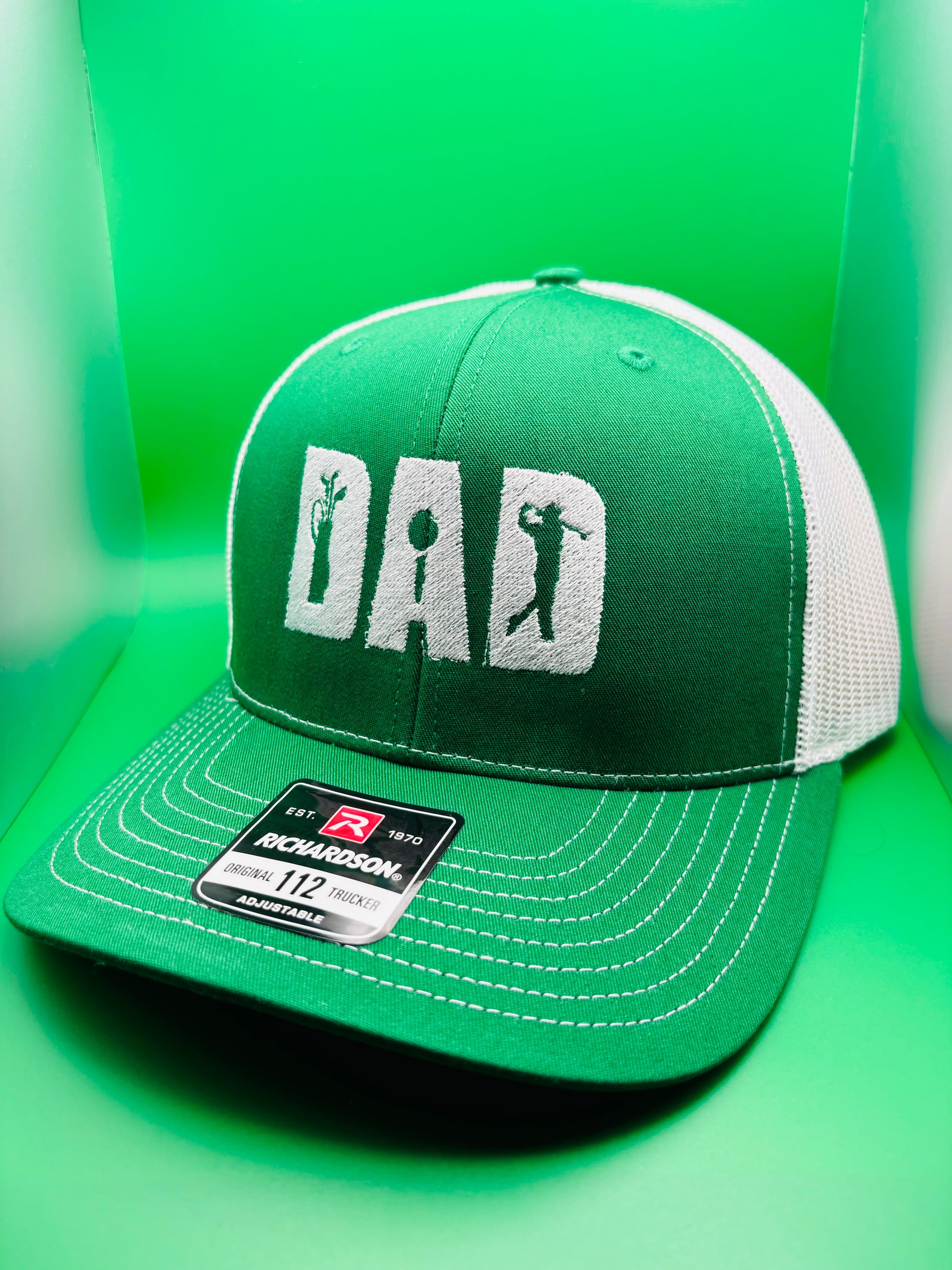 ‘Golf Dad’ Embroidered SnapBack Trucker Hat - Ryze North 