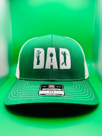 ‘Golf Dad’ Embroidered SnapBack Trucker Hat - Ryze North 