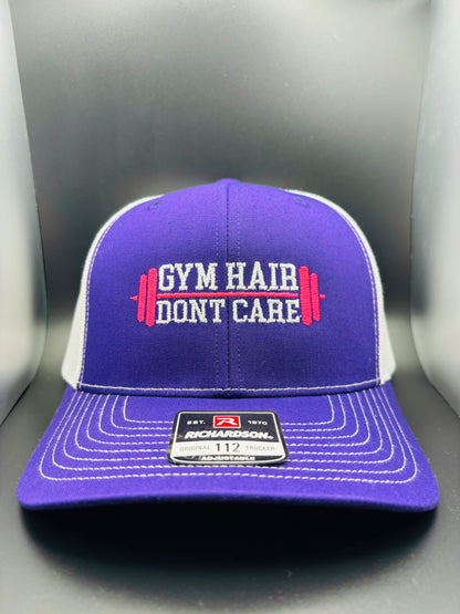 ‘Gym Hair Don’t Care’ Embroidered SnapBack Trucker Hat - Ryze North 