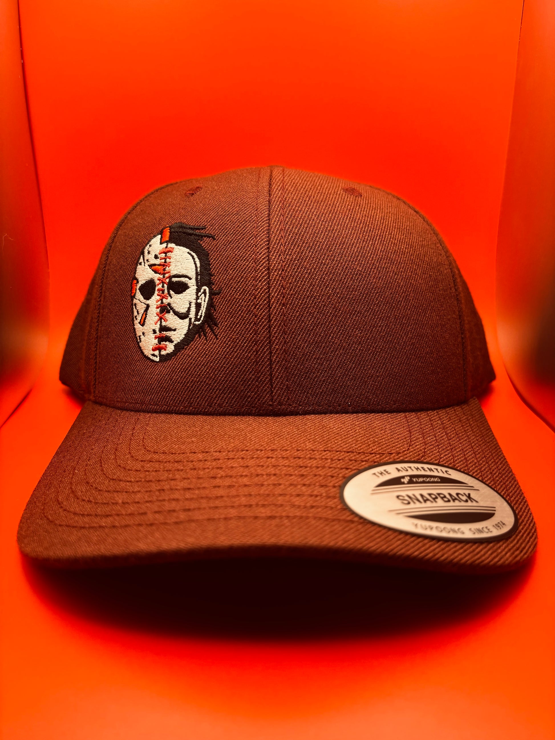 ‘Halloween Mask’ Embroidered SnapBack Hat - Ryze North 