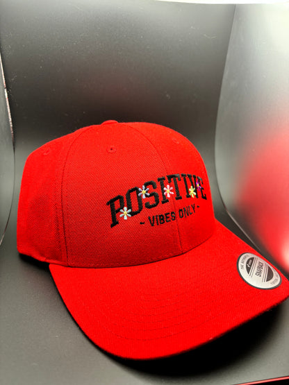 Positive Vibes Only Embroidered Classic SnapBack Hat - Ryze North 