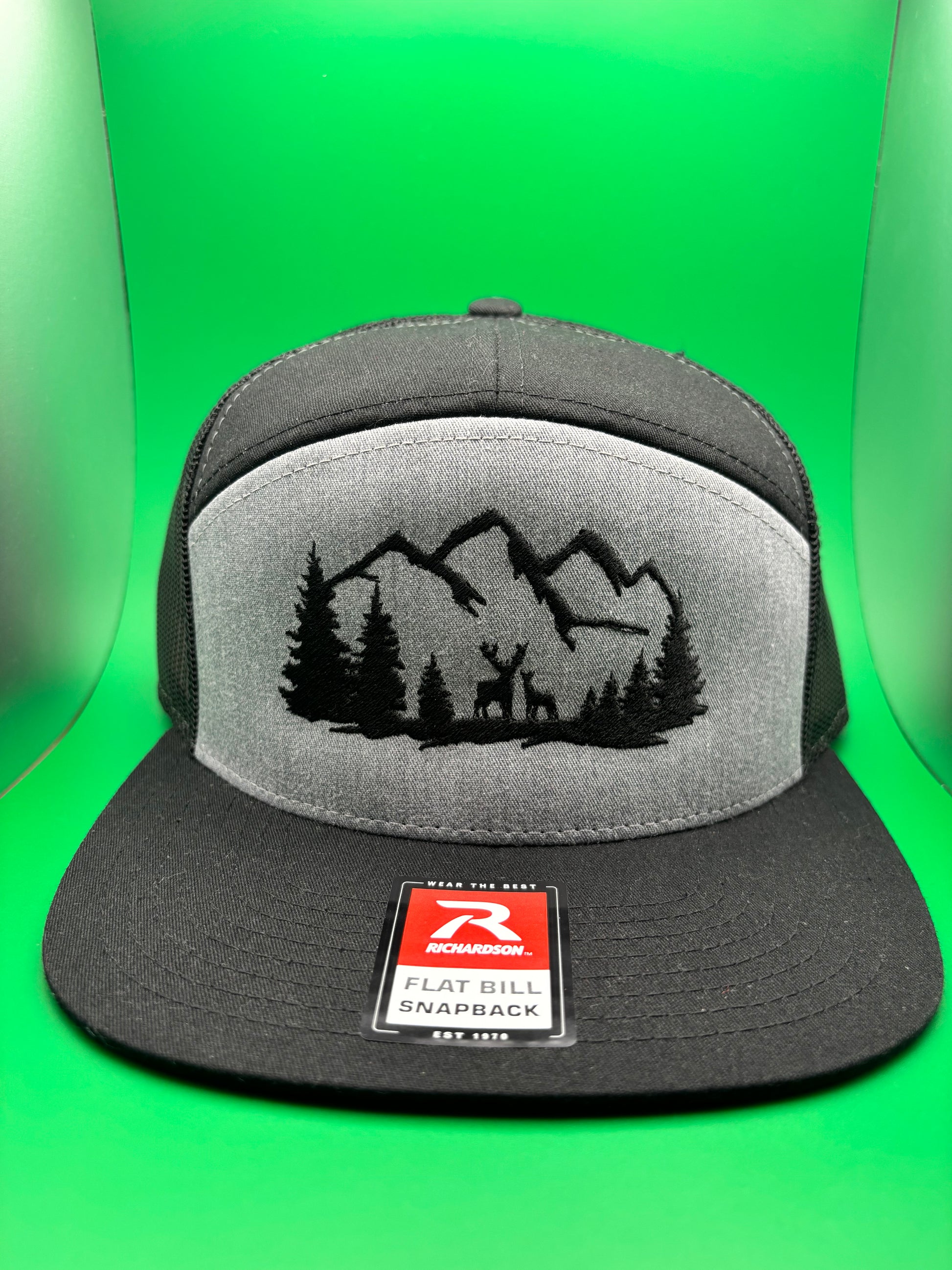 Mountains & Wilderness Embroidered 5 Panel SnapBack Hat - Ryze North 