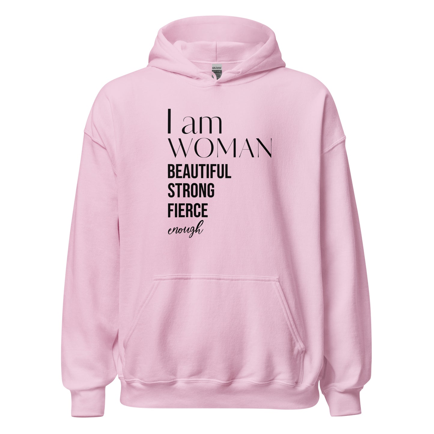 I Am Woman Motivational Hoodie - Ryze North 