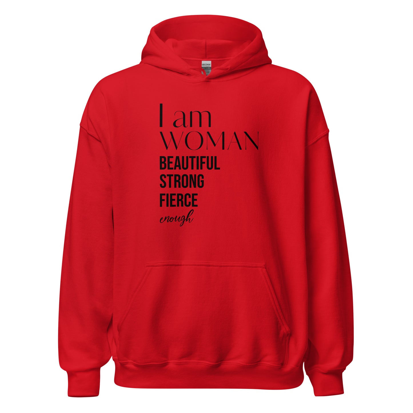 I Am Woman Motivational Hoodie - Ryze North 