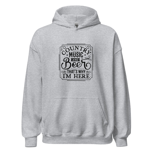 Country Music & Beer Hoodie - Ryze North 