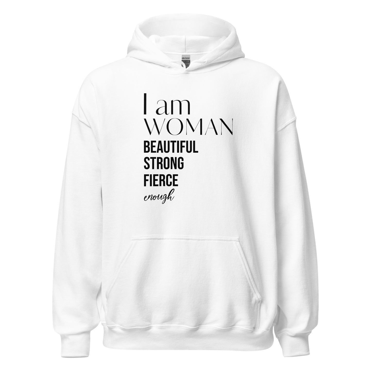 I Am Woman Motivational Hoodie - Ryze North 