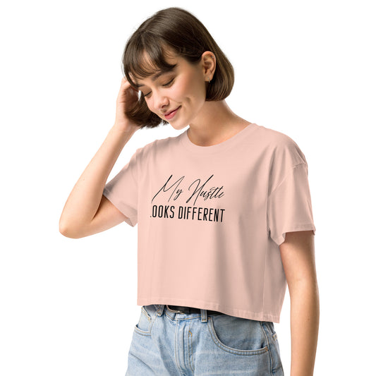 My Hustle Looks Different Women’s Premium Crop Top - Ryze North 