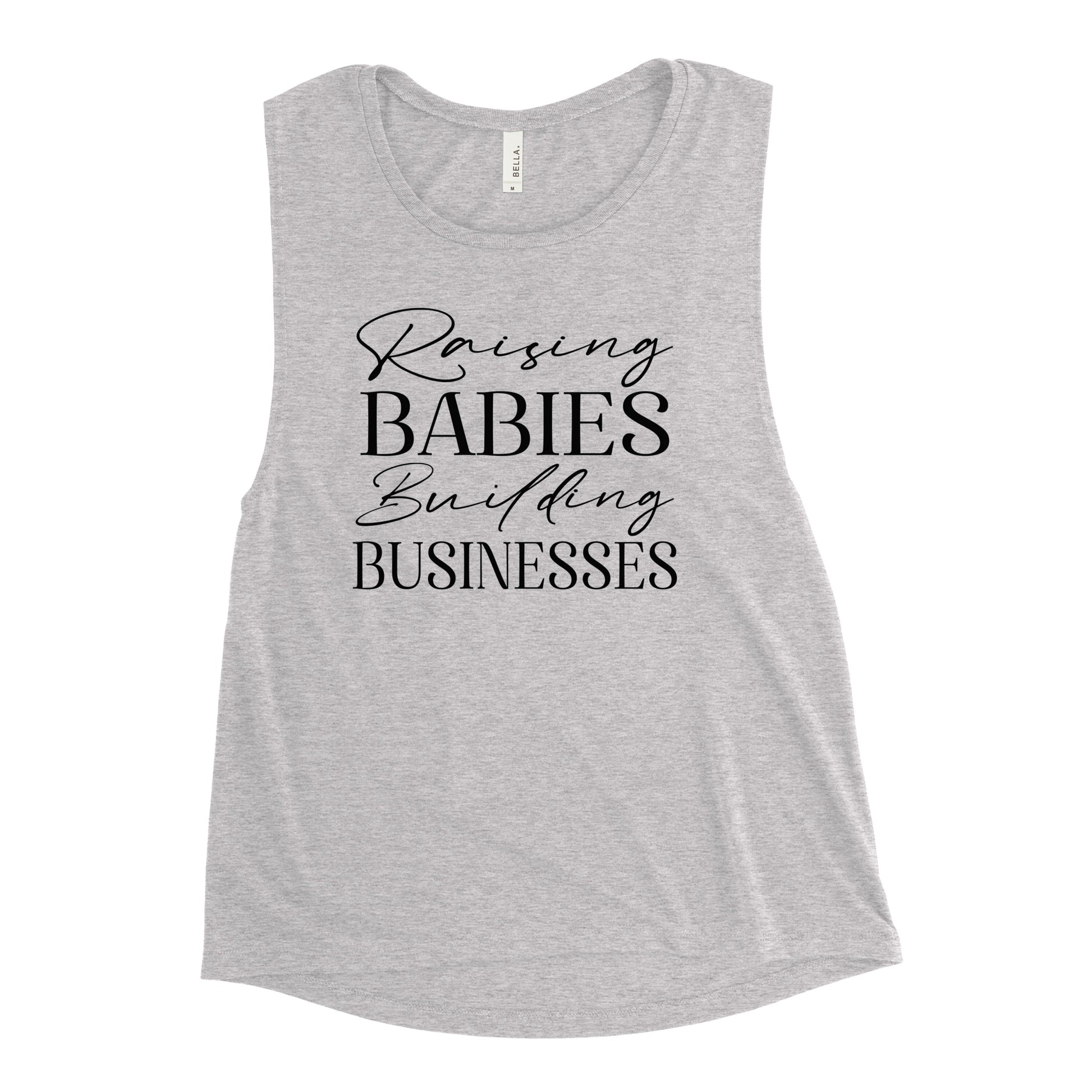 Raising Babies Building Businesses Premium Women’s Tank Top - Ryze North 