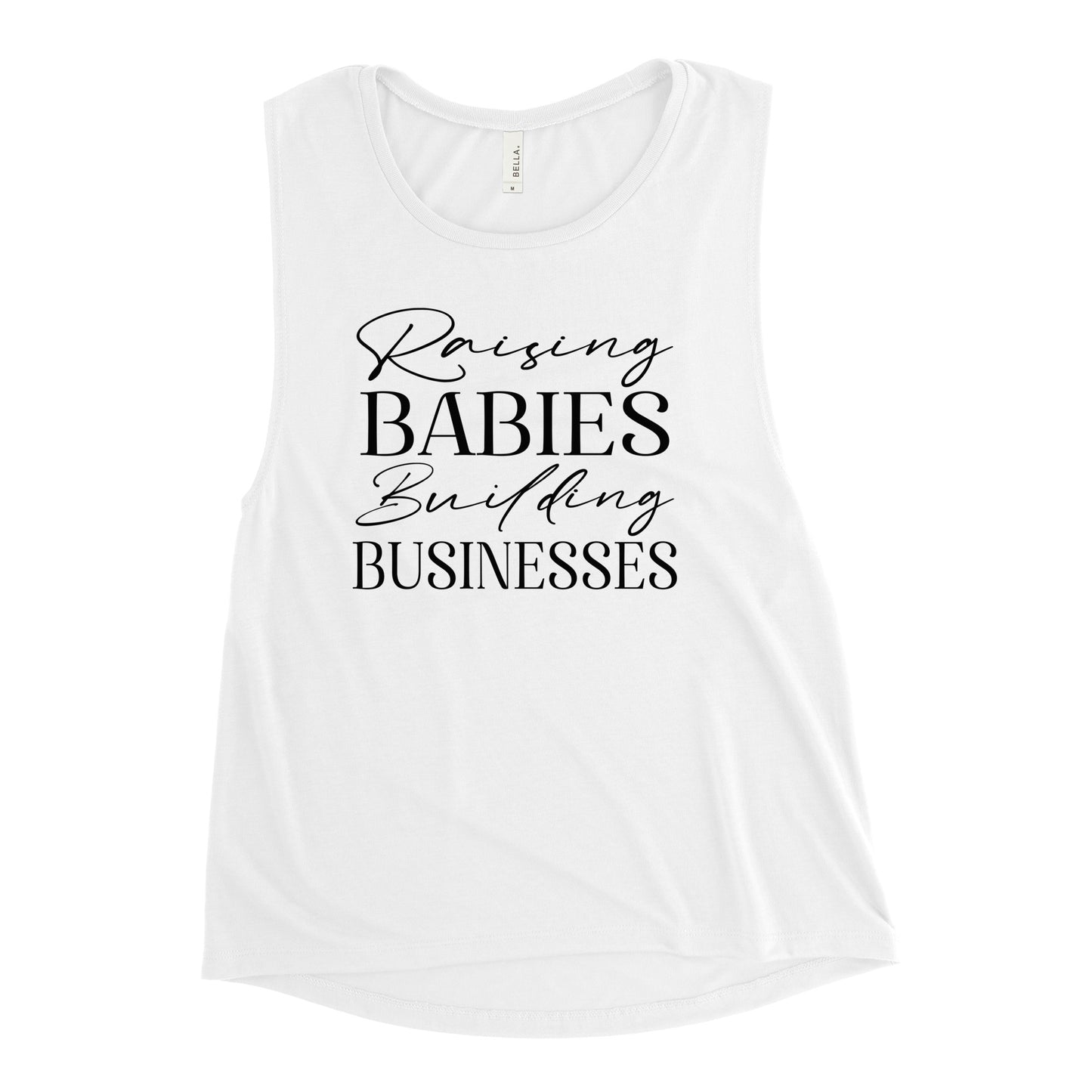 Raising Babies Building Businesses Premium Women’s Tank Top - Ryze North 