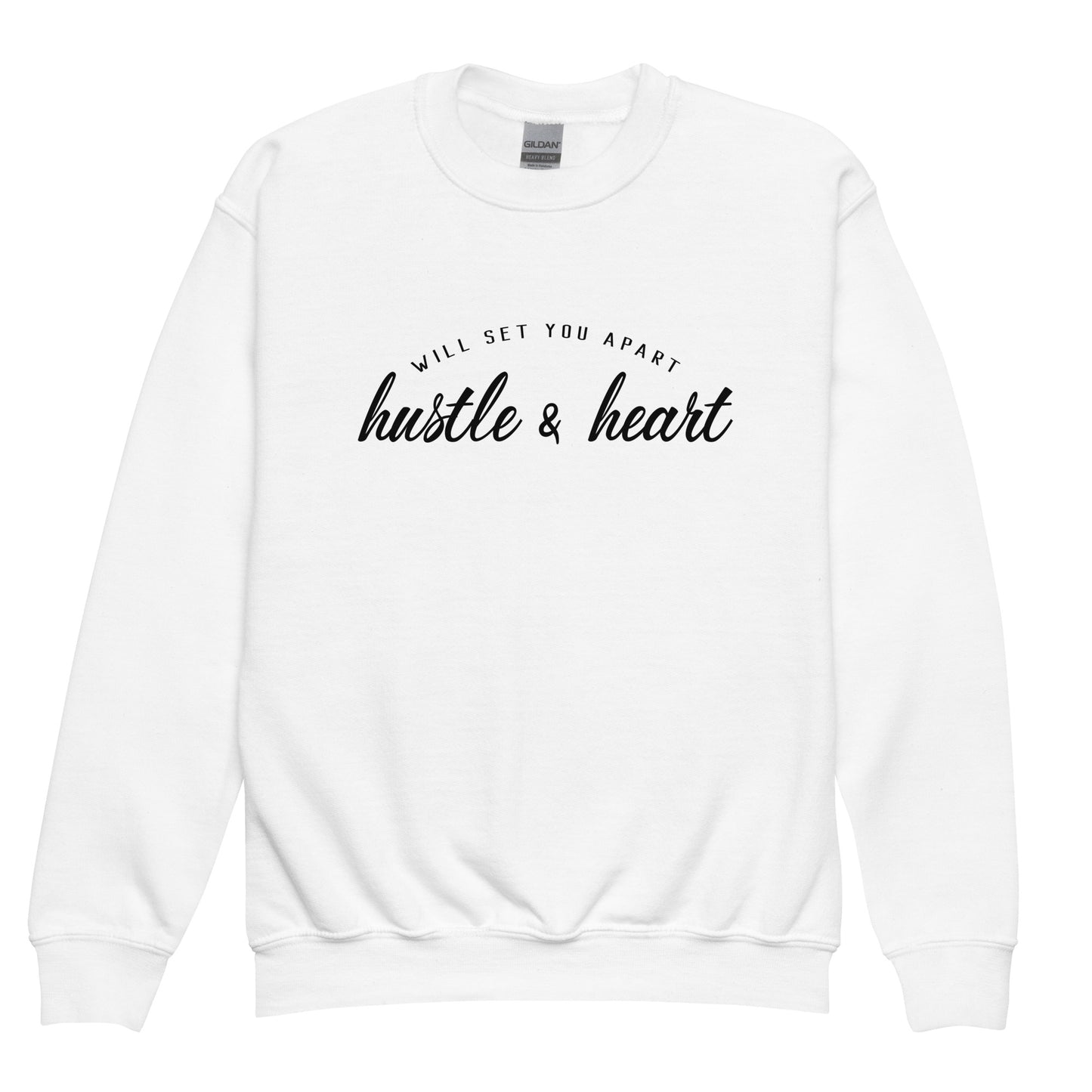 Hustle & Heart Youth Crewneck Sweatshirt - Ryze North 