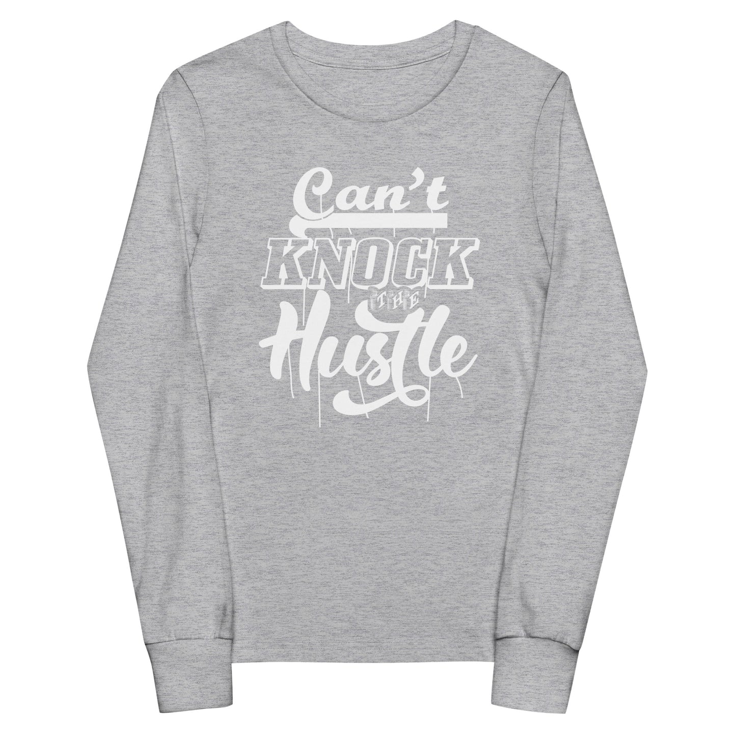 Can't Knock The Hustle Premium Youth Long Sleeve - Ryze North 