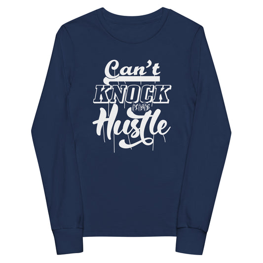 Can't Knock The Hustle Premium Youth Long Sleeve - Ryze North 